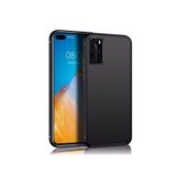 Microcase Huawei P40 Elektrocase Serisi Kamera Korumalı Silikon Kılıf - Siyah