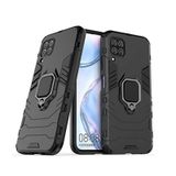 Microcase Huawei P40 Lite Batman Serisi Yüzük Standlı Armor Kılıf - Siyah
