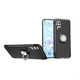 Microcase Huawei P40 Lite Yüzük Standlı Armor Silikon Kılıf - Siyah