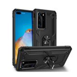 Microcase Huawei P40 Pro Anka Serisi Yüzük Standlı Armor Kılıf- Siyah