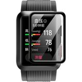 Microcase Huawei Watch D Tam Kaplayan Kavisli Ekran Koruyucu 3D Pet Film - Siyah AL3385