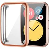 Microcase Huawei Watch Fit 2 Önü Kapalı Tasarım Silikon Kılıf - AL3173 (Rose)