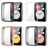 Microcase Huawei Watch Fit 2 Önü Kapalı Tasarım Silikon Kılıf - AL3173 (Şeffaf)
