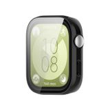 Microcase Huawei Watch Fit 3 Ekran Korumalı Sert Rubber Kılıf - AL3173 (Siyah)