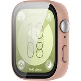 Microcase Huawei Watch Fit 3 Ekran Korumalı Sert Rubber Kılıf - AL3173 (Toz Pembe)