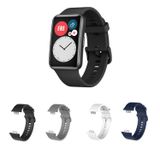 Microcase Huawei Watch Fit için Silikon Kordon Kayış - KY26 (Lacivert)