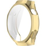 Microcase Huawei Watch GT 5 Pro 46mm için Önü Kapalı Silikon Kılıf - AL3173 (GOLD)