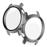 Microcase Huawei Watch GT2 42 mm Ekran Korumalı Sert Rubber Kılıf - Gri Metalik
