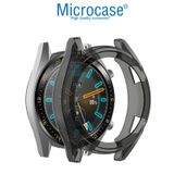 Microcase Huawei Watch Gt2 46 Mm Önü Açık Tasarım Silikon Kılıf - Füme