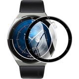 Microcase Huawei Watch Gt3 Pro 46 mm Tam Kaplayan Kavisli Ekran Koruyucu 3D Pet Film Zr - Siyah