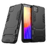 Microcase Huawei Y5P Alfa Serisi Armor Standlı Perfect Koruma Kılıf - Siyah