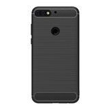 Microcase Huawei Y7 2018 / Y7 Prime 2018 Brushed Carbon Silikon TPU Kılıf Siyah Renk