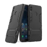 Microcase Huawei Y7 2019 Alfa Serisi Armor Standlı Perfect Koruma Kılıf - Siyah
