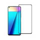 Microcase Infinix Note 7 Lite Tam Kaplayan Çerçeveli Tempered Ekran Koruyucu - Siyah