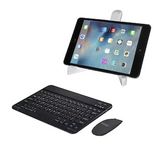 Microcase İpad 7.nesil 10.2 İnch 2019 Bluetooth Klavye Ve Mouse (tr Sticker) +tablet Standı - Al2765