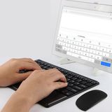 Microcase iPad Air 10.5 2019 Touchpad Bluetooth Klavye 24 cm + Bluetooth Mouse + Tablet Stand AL2766 - Siyah