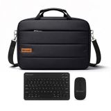 Microcase iPad Air 11 2026 ile Uyumlu Tablet Notebook Macbook Çantası + Bluetooth Klavye ve Mouse Set Siyah - AL5894