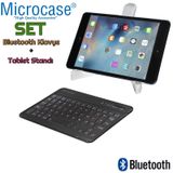 Microcase iPad Mini 4 7.9 inch Bluetooth Klavye 20 cm (TR Sticker) + Tablet Standı - AL2760
