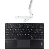 Microcase iPad Pro 12.9 2020 Bluetooth Touchpad Klavye 28 cm (Tr Sticker) + Tablet Standı - AL2756 - Siyah