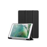 Microcase iPad Pro 12.9 2021 5.Nesil Kalem Koymalı Standlı Deri Kılıf -Siyah