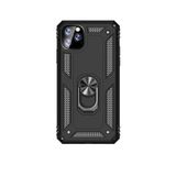 Microcase iPhone 11 Pro Max Anka Serisi Yüzük Standlı Armor Kılıf - Siyah