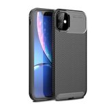 Microcase iPhone 12 Mini Maxy Serisi Carbon Fiber Silikon Kılıf - Siyah