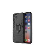 Microcase iPhone 12 Pro Batman Serisi Yüzük Standlı Armor Kılıf - Siyah