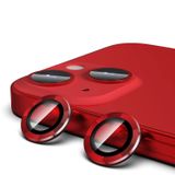 Microcase İphone 13 Kamera Camı Lens Koruyucu Halka Set - Kırmızı