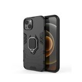 Microcase iPhone 13 mini Batman Serisi Yüzük Standlı Armor Kılıf - Siyah