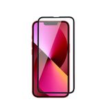 Microcase iPhone 13 Mini Tam Kaplayan Çerçeveli Tempered Ekran Koruyucu - Siyah