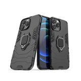 Microcase iPhone 13 Pro Batman Serisi Yüzük Standlı Armor Kılıf - Siyah