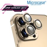 Microcase İphone 13 Pro Kamera Camı Lens Koruyucu Halka Set - Gold
