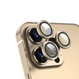Microcase İphone 13 Pro Max Kamera Camı Lens Koruyucu Halka Set - Gold