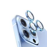 Microcase İphone 13 Pro Max Kamera Camı Lens Koruyucu Halka Set - Sierra Mavi
