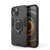 Microcase Iphone 15 Plus Batman Serisi Yüzük Standlı Armor Kılıf - Siyah AL3349