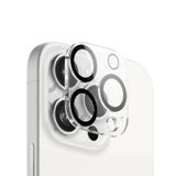 Microcase Iphone 16 Pro / 16 Pro Max 3D Kamera Camı Lens Koruyucu Glass Şeffaf Night DELUX Version-AL3403