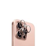 Microcase Iphone 16 Pro/16 Pro Max Kamera Camı Lens Koruyucu Halka Set - AL8114 (Siyah)