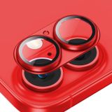 Microcase Iphone 16/16 Plus Kamera Camı Lens Koruyucu Halka Set - AL3130 (Kırmızı)