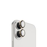 Microcase Iphone 16/16 Plus Kamera Camı Lens Koruyucu Halka Set - AL8114 (Pembe)