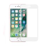 Microcase iPhone 6 Plus Tam Kaplayan Çerçeveli Tempered Ekran Koruyucu - Mat Beyaz