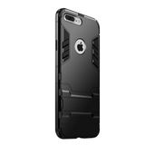 Microcase iPhone 8 Alfa Serisi Armor Standlı Perfect Koruma Kılıf - Siyah