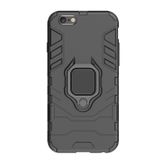 Microcase iPhone 8 Batman Serisi Yüzük Standlı Armor Kılıf - Siyah