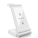 Microcase iPhone-Apple Watch-Airpods ile uyumlu 15W 3in1 Manyetik Kablosuz Şarj Standı - AL3697 (Beyaz)