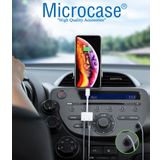 Microcase iPhone Lightning 2in1 Şarj + Kulaklık Dönüştürücü 3.5 mm jack Adaptör Beyaz - Model MH-032