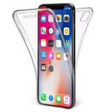 Microcase iPhone X 360 Tpu Serisi Ön Arka Full Cover Şeffaf Kılıf