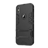 Microcase iPhone X - XS Alfa Serisi Armor Standlı Perfect Koruma Kılıf - Siyah