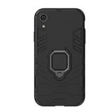 Microcase iPhone XR Batman Serisi Yüzük Standlı Armor Kılıf - Siyah