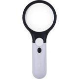 Microcase Işıklı Çift Gözlü 45X 3X Büyütme El Büyüteci - Model No BY5