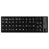 Microcase İspanyolca Q Klavye Etiketi Laptop Macbook PC Sticker - Siyah AL3039