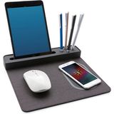 Microcase Kablosuz Şarjlı Kalemlikli Telefon Tablet Tutuculu Organizer Mouse Pad AL4215